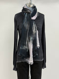 Annie Turbin Pink Black Horizon Modal Scarf