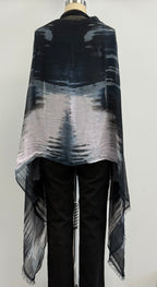 Annie Turbin Pink Black Horizon Modal Scarf