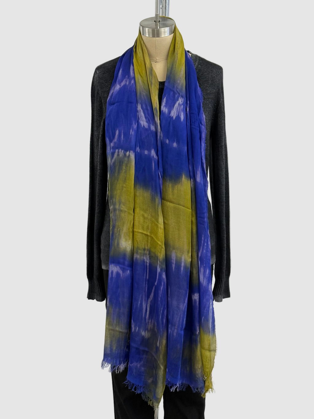 Annie Turbin Olive Purple Horizon Modal Scarf