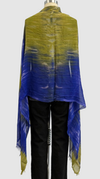 Annie Turbin Olive Purple Horizon Modal Scarf