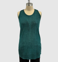 Avant Toi Silk Modal Blend Ribbed Tank Top in N/Menta