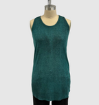 Avant Toi Silk Modal Blend Ribbed Tank Top in N/Menta