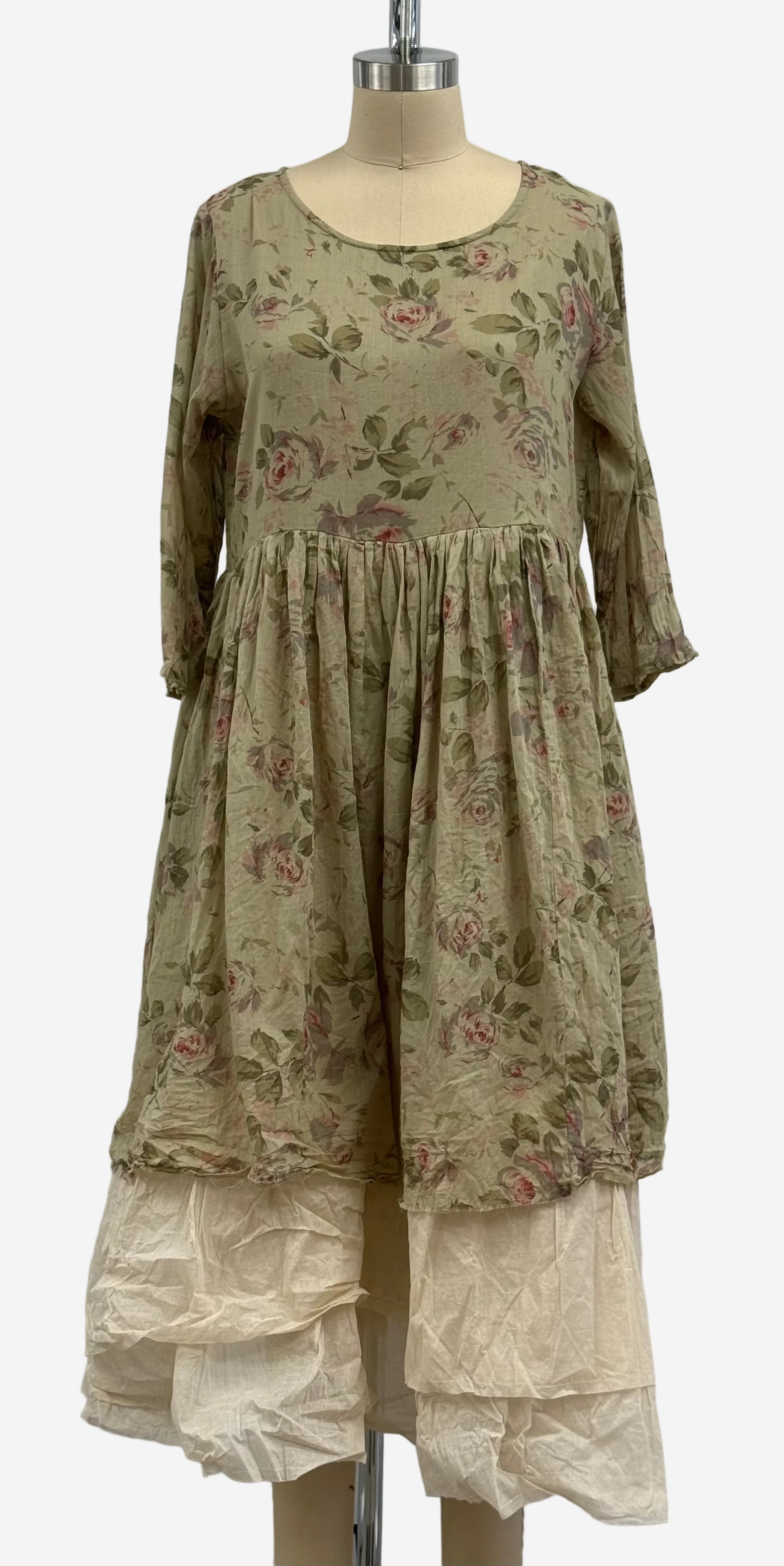 Les Ours Yuna Cotton Dress in Verbena