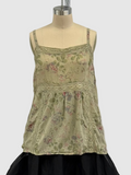 Les Ours Laura Cotton Tank Top In Verbena
