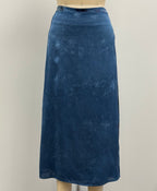 Avant Toi Faded Effect Wrap Patchwork Silk Skirt in Fiume