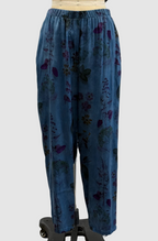 Avant Toi Faded Effected Stretch Silk Pants with Pockets in Fiume