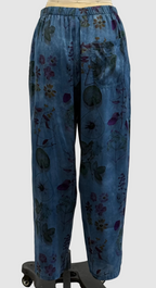 Avant Toi Faded Effected Stretch Silk Pants with Pockets in Fiume
