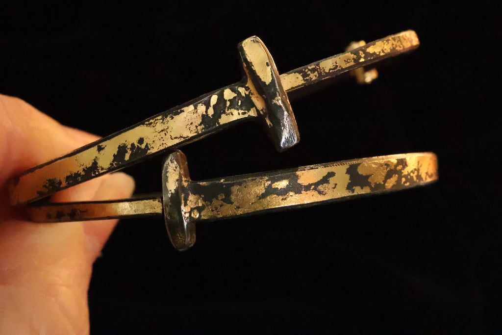 22K Gold Dust Nail Bracelet