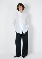 Katharina Hovman Ruffle Blouse Short in White