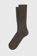 Ant45 Luton Short Cashmere Sock in Brown 3