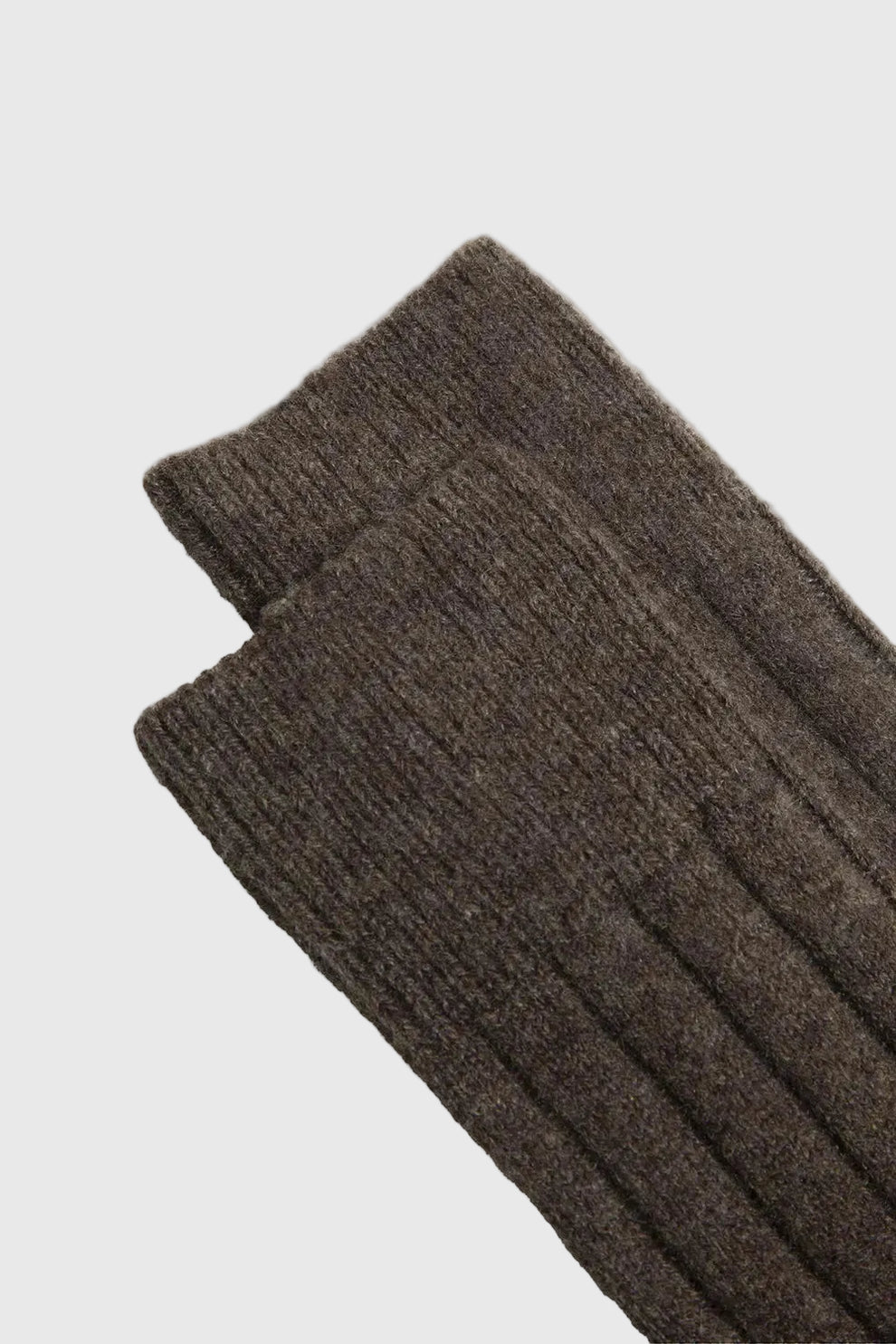 Ant45 Luton Short Cashmere Sock in Brown 3