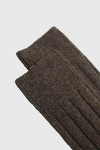 Ant45 Luton Short Cashmere Sock in Brown 3