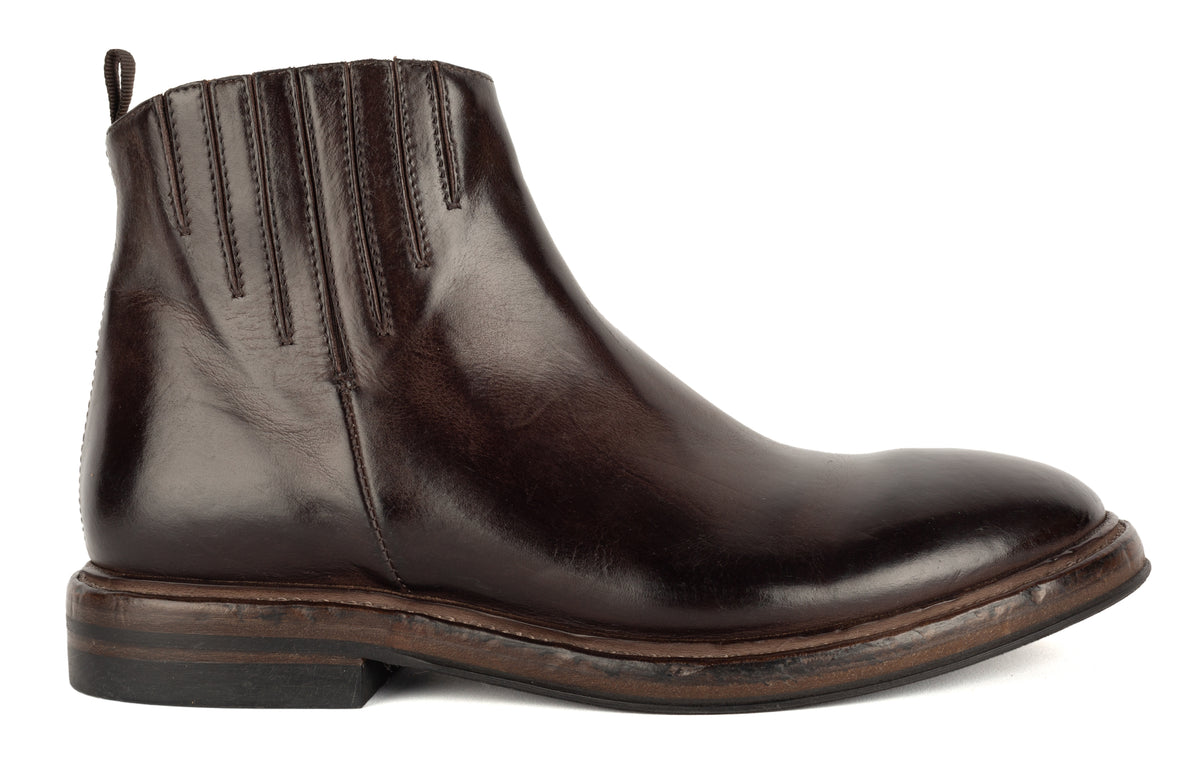 Alberto Fasciani Megan Ankle Boots in Dark Brown