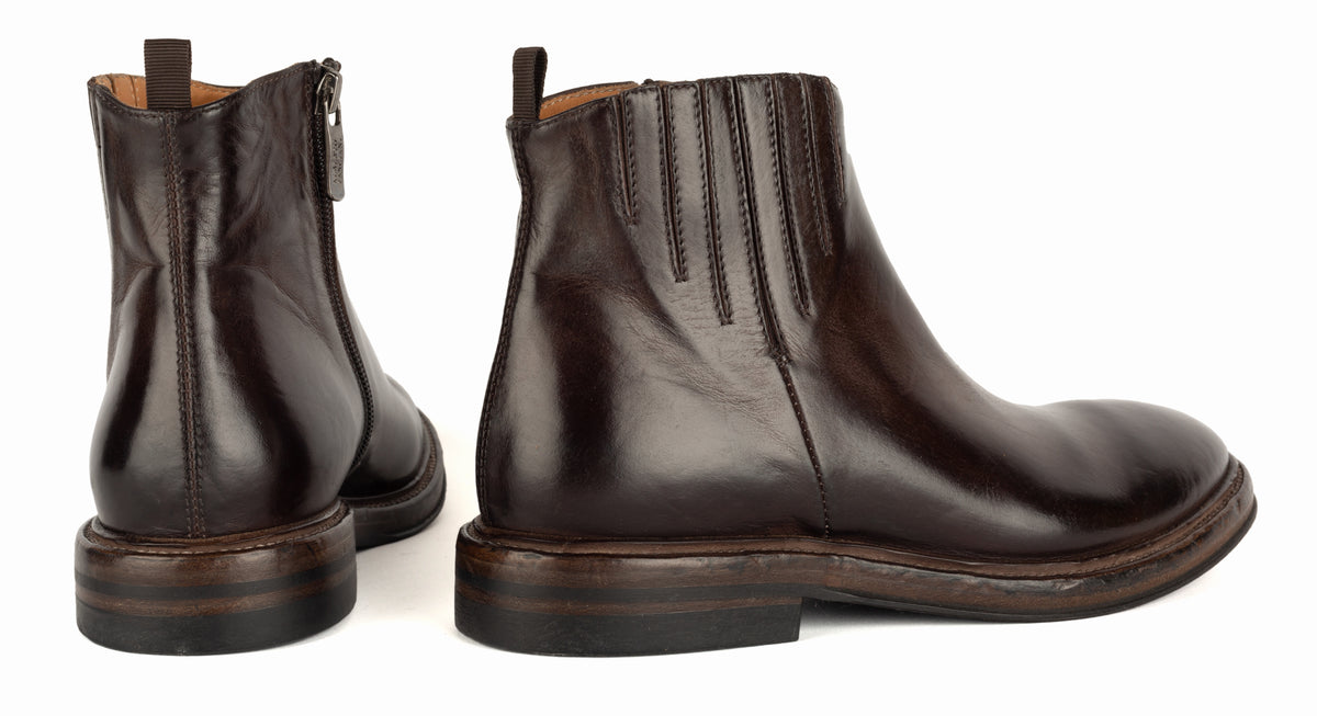 Alberto Fasciani Megan Ankle Boots in Dark Brown