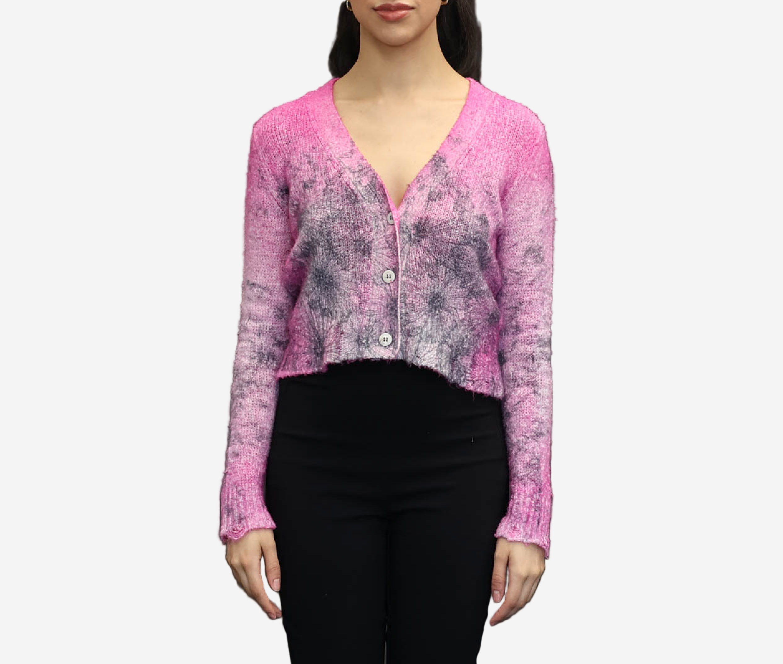 Rosa Fluo Avant Toi Daisy Cardigan