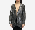 Metallic Knots Avant Toi Cotton Cardigan with Lamination