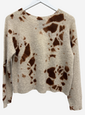 Suzusan Madara Shibori Brown/Sand Pullover Cashmere Sweater