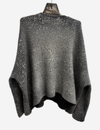Merino Wool & Cashmere Husky Laminated Pullover with Studs