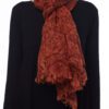 LINEN SCARF - RUST ROSE - Image 2