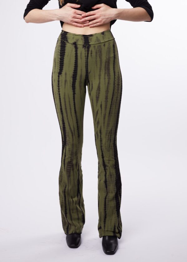 LONG FLAIR  PANT - CEDAR GREEN BAMBOO