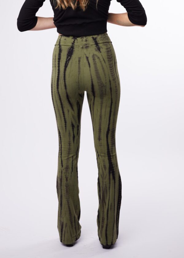 LONG FLAIR  PANT - CEDAR GREEN BAMBOO - Image 2