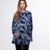 SIDE SLIT HOODIE -NAVY CRINKLE - Image 3