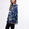 SIDE SLIT HOODIE -NAVY CRINKLE - Image 2