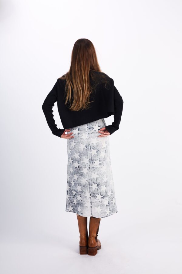 BLACK AND WHITE STAR SKIRT - Image 5