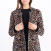 A Woman in a Leopard Print Coat