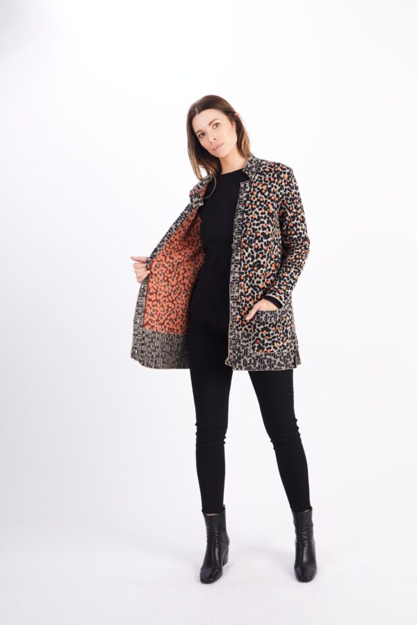 OLEANA ANIMAL PRINT CARDIGAN - Image 2