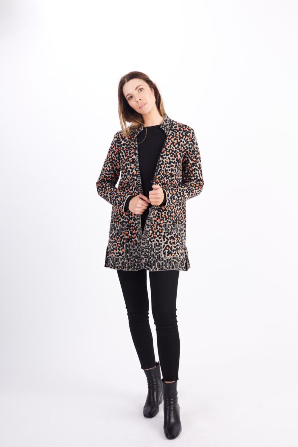 OLEANA ANIMAL PRINT CARDIGAN - Image 4