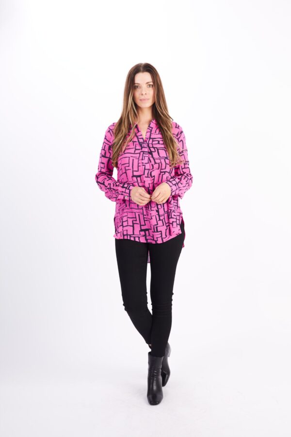 HIGH LOW SILK SHIRT - Image 2