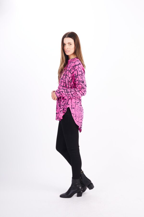 HIGH LOW SILK SHIRT - Image 4