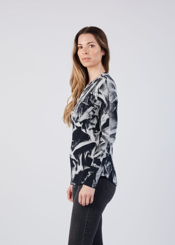 LONG SLEEVE RIB TEE - Image 2