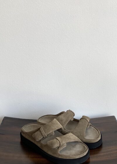 A Pair of Sandals With Straps With Two Locks