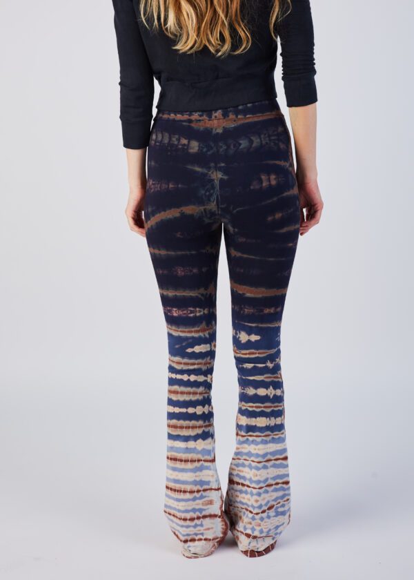 LONG FLAIR  PANT - BLUE OMBRE TIE DYE - Image 3