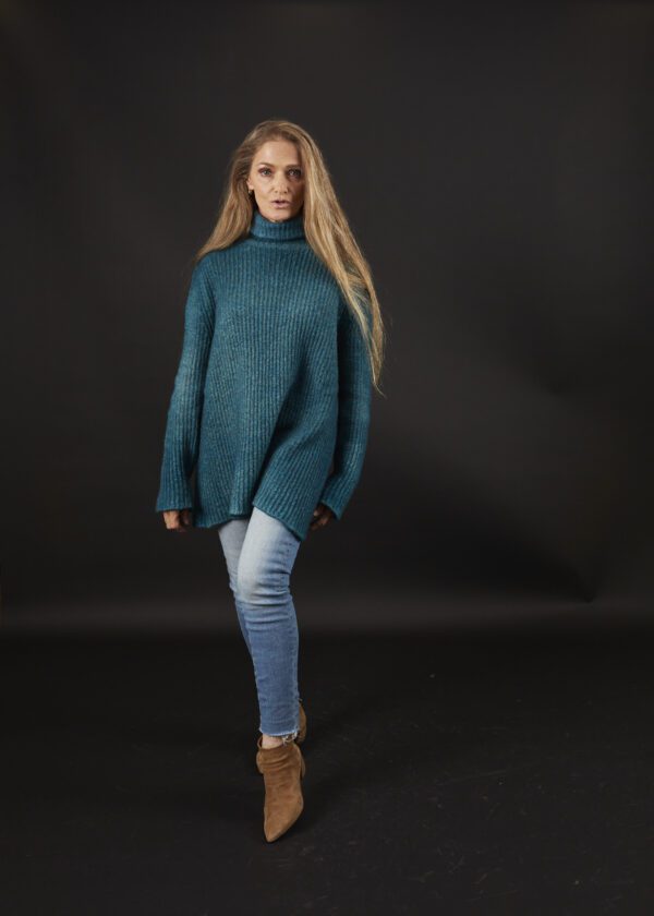 AVANT TOI TEAL KNITTED PULLOVER - Image 4