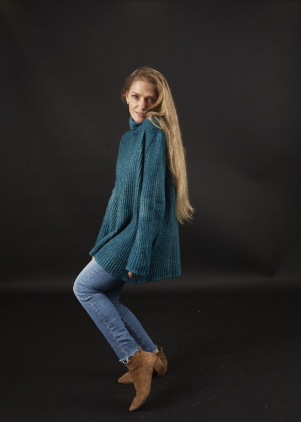 AVANT TOI TEAL KNITTED PULLOVER - Image 3