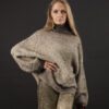 A gray color sweater with a black background