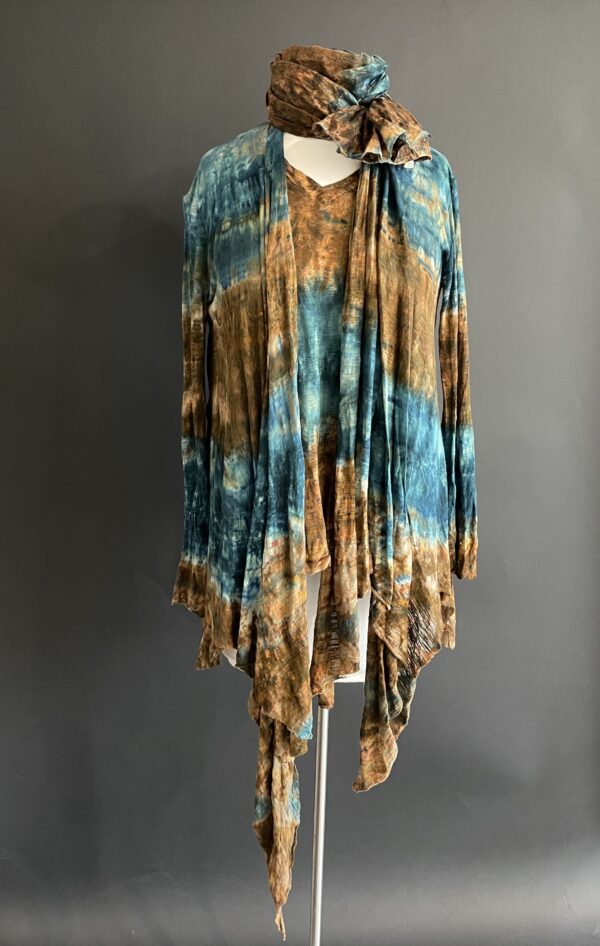 GILDA MIDANI DRAPED JACKET GREEN BLITZ - Image 3