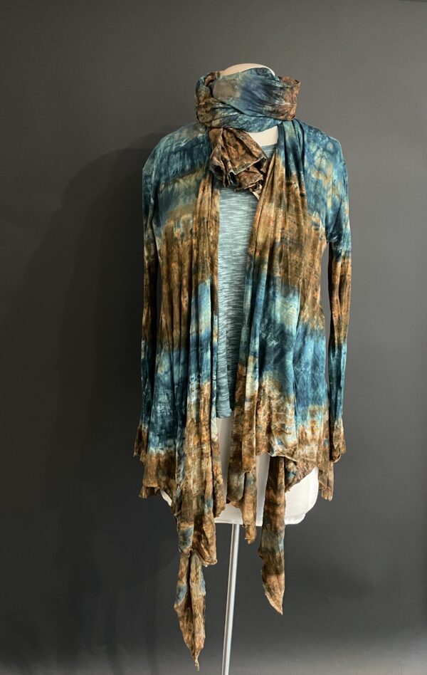 GILDA MIDANI DRAPED JACKET GREEN BLITZ - Image 2