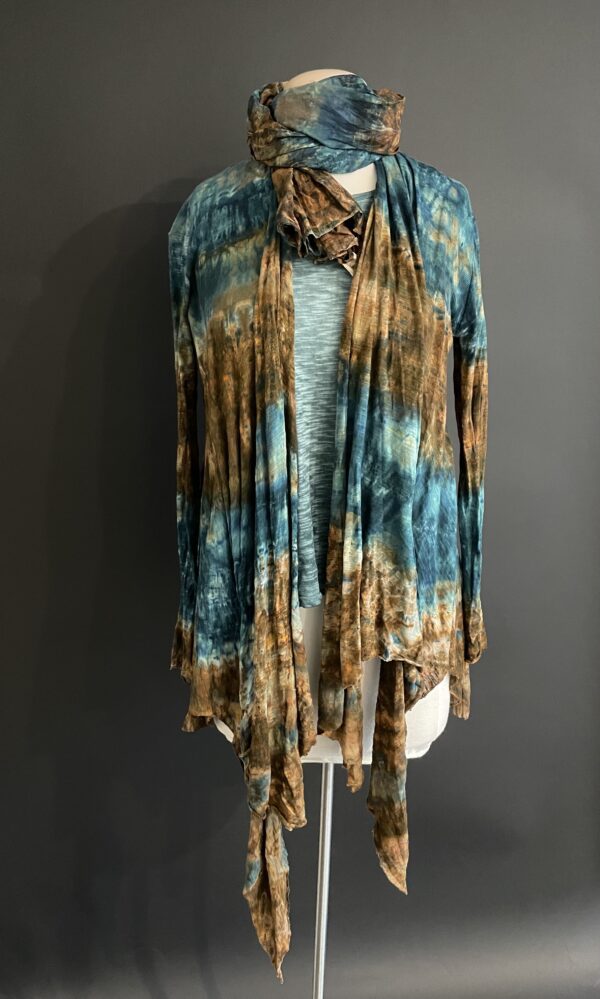 GILDA MIDANI DRAPED JACKET GREEN BLITZ - Image 4