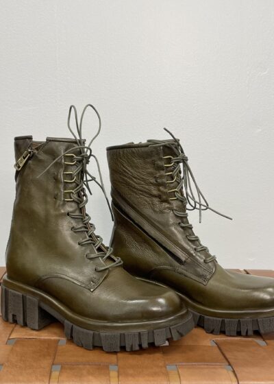 A Pair of Heavy Duty Olive Green Boots