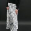 ANNIE TURBIN SILK CHARMEUSE BIAS SKIRT IN HAND PRINTED STARS - Image 4