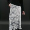 ANNIE TURBIN SILK CHARMEUSE BIAS SKIRT IN HAND PRINTED STARS - Image 5