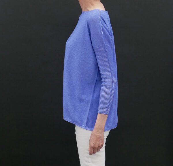 PLOUMANAC'H PORTOFINO COTTON SWEATER IN BAY - Image 4