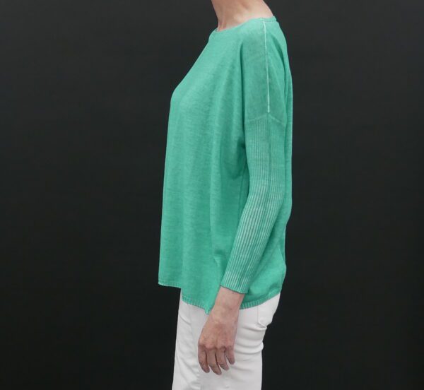 PLOUMANAC'H PORTOFINO COTTON SWEATER IN JUNGLE - Image 3