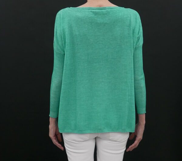 PLOUMANAC'H PORTOFINO COTTON SWEATER IN JUNGLE - Image 4