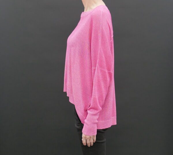 AVANT TOI MAGLIA G/COLLO OVER CARRE' HAND PAINTED HEBE PINK - Image 6