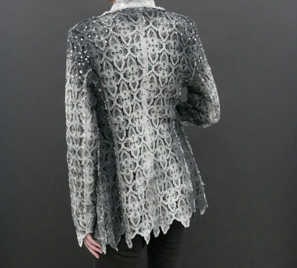 AVANT TOI HAND PAINTED REVER JACKET IN MACRAME LACE - Image 3